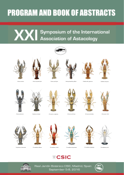 program and book of abstracts - symposium of &ndash; the international