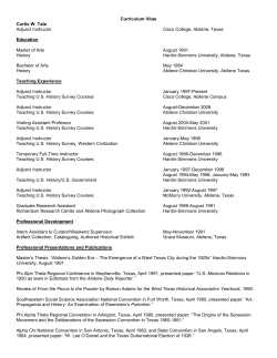 Tate, Curtis - Cisco College