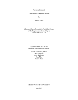 Florencia Grimaldi: Latin America`s Soprano Heroine by Andrea