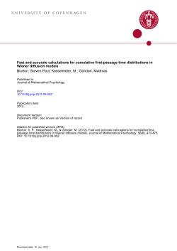 2 - Department of Psychology &ndash; University of Copenhagen