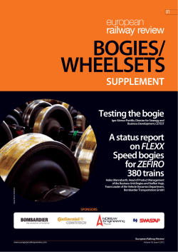 BOGIES/ WHEELSETS - European Railway Review