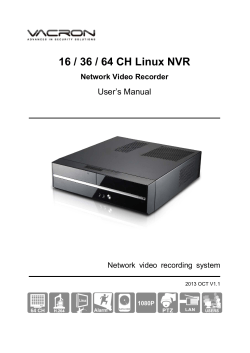 16 / 36 / 64 CH Linux NVR