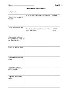 Tragic Hero Characteristics