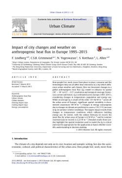 Impact of city changes and weather on anthropogenic heat