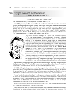 b25 Oxygen isotopes measurements - e