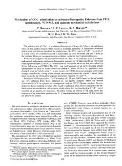 Mechanism of CO3- substitution in carbonate
