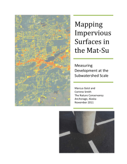 Mapping Impervious Surfaces in the Mat