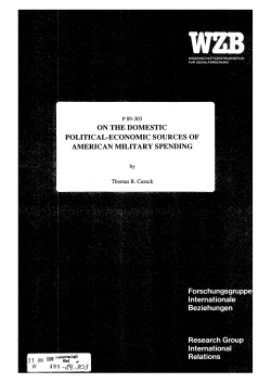 ON THE DOMESTIC POLITICAL-ECONOMIC SOURCES