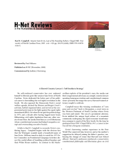 A Shrewd Country Lawyer`s `Soft Southern Strategy` - H-Net