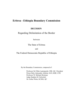 Eritrea - Ethiopia Boundary Commission