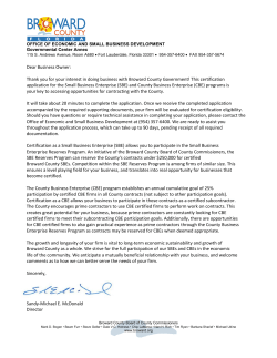 Combined Certification Application