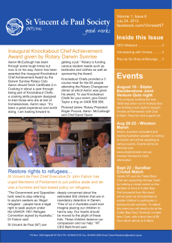 Events - St Vincent de Paul Society