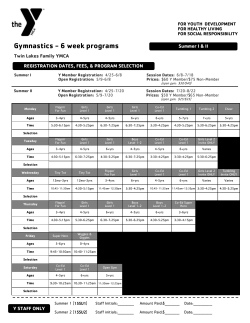 Gymnastics - 6 week programs