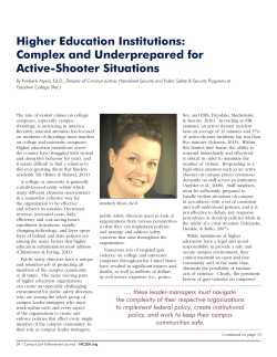 Higher Education Institutions: Complex and Underprepared for