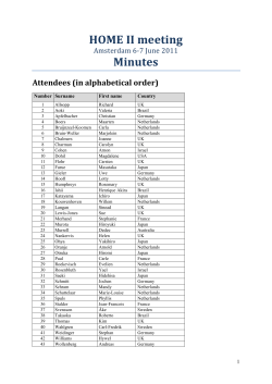 HOME II meeting - Harmonising Outcome Measures for Eczema