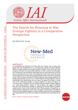 Foreign Fighters in a Comparative Perspective