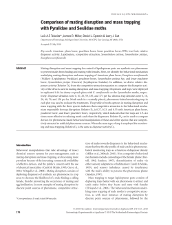 Comparison of mating disruption and mass trapping with Pyralidae