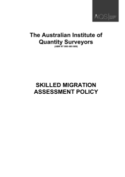 The Australian Institute of Quantity Surveyors SKILLED