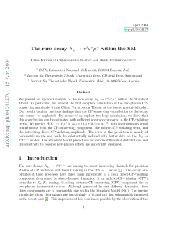 The rare decay KL-> pi0 mu+ mu