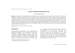 Process of Housing Transformation in Iran