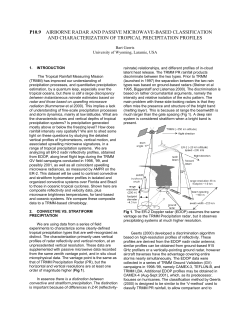 Classification and characterization of tropical precipitation profiles