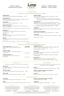Lime-Food menu 9