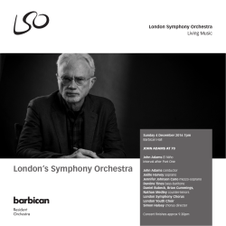 the concert programme