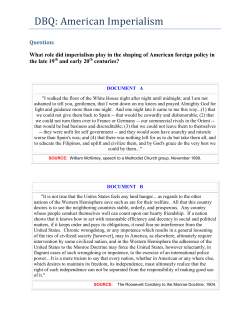 DBQ: American Imperialism