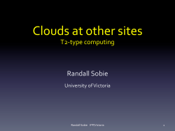 clouds - University of Victoria