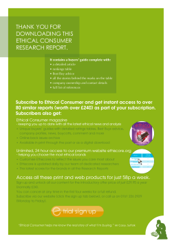 Ethical shopping guide to tinned tuna