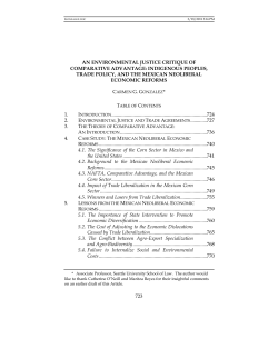 An Environmental Justice Critique Of Comparative