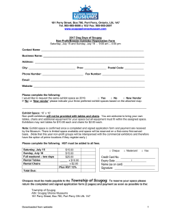 Non Profit Vendor Form 2017 website