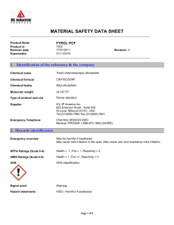 material safety data sheet - Tri-iso