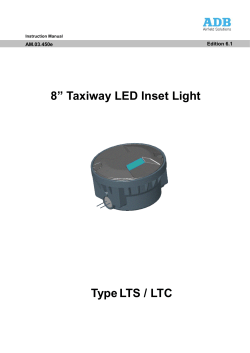 8&rdquo; Taxiway LED Inset Light TypeLTS / LTC