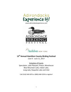 13 Annual Hamilton County Birding Festival