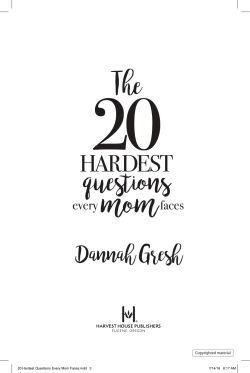 The 20 Hardest Questions Every Mom Faces