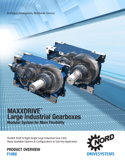 MAXXDRIVE&trade; Large Industrial Gearboxes