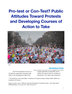 Pro-Test or Contest? - Sites@PSU