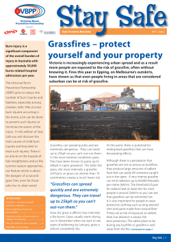 Grassfires &ndash; protect yourself and your property