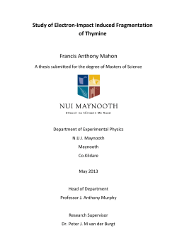Study of Electron-Impact Induced Fragmentation of Thymine Francis