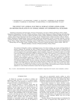 the effect of lateral electrical surface stimulation (less) on motor end