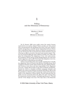 Polling and the Dilemmas of Democracy