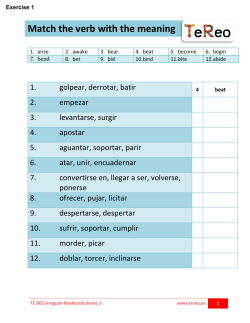 Match the verb with the meaning