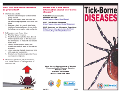 Tick-Borne Diseases - State of New Jersey