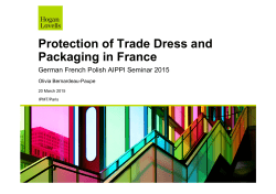 Protection of Trade Dress and Packaging in France