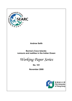 Burma`s Coco Islands: Rumours and Realities in the Indian Ocean