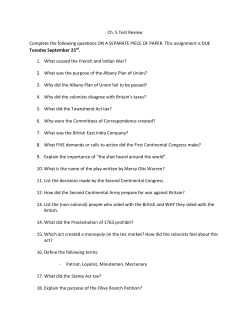 Ch. 5 Test Review - Moore Public Schools