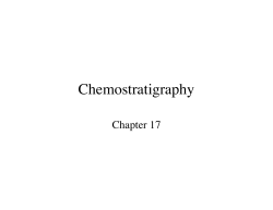 Chemostratigraphy - Department of Geology UPRM