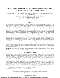 Experimental and finite element analyses of multifunctional skins for