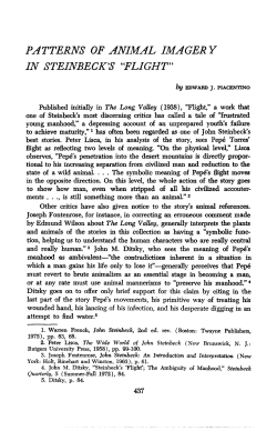 PATTERNS OF ANNUAL IMAGERY IN STEINBECK`S `FLIGHT`
